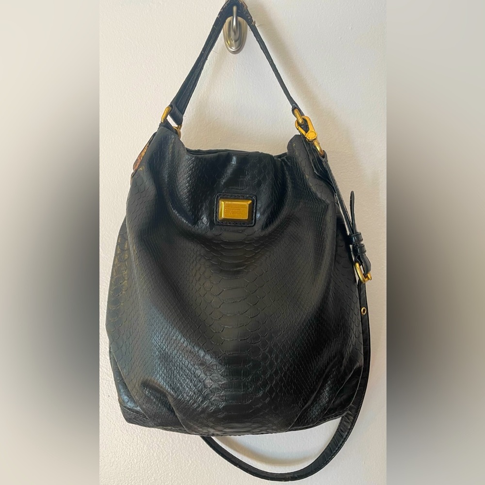 Marc By Marc Jacobs Hillier Croc Embossed Handbag
